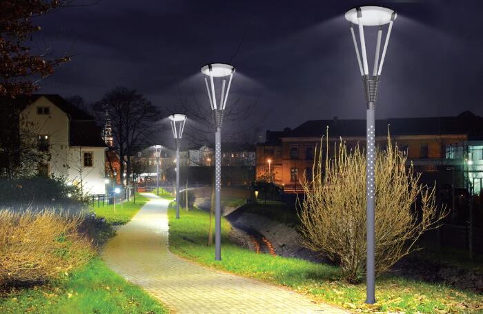 現代簡約型LED庭院燈,91香蕉视频污版照明效果