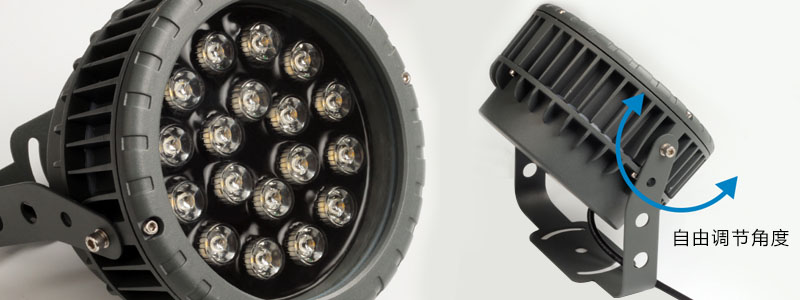 91香蕉下载导航照明(QDLED-T006)圓形七彩窄光束LED投光燈\LED投射燈