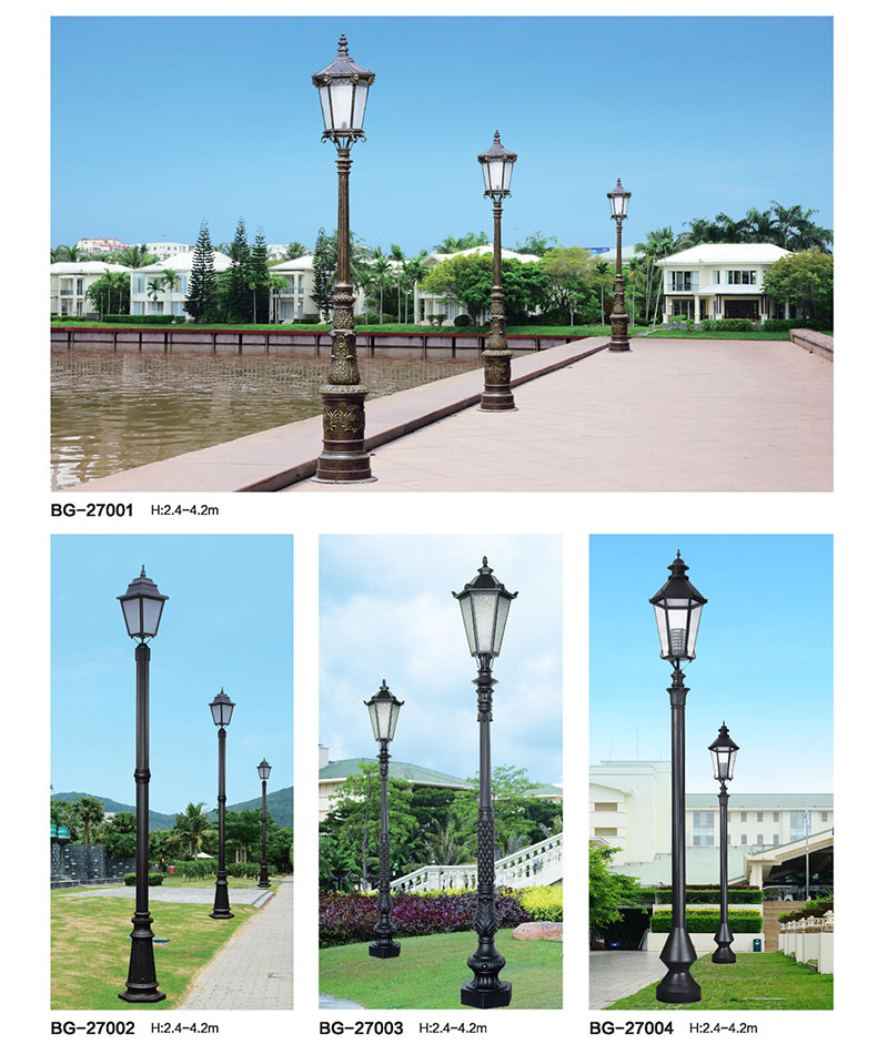 QDTYD-BG270別墅花園91香蕉视频污版單頭歐式LED鑄鋁庭院燈