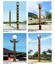 仿古祥雲盤龍圓柱華表LED91香蕉视频污版