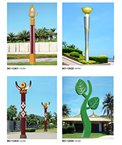 祥雲火炬內透光LED91香蕉视频污版 民族特色牛角91香蕉视频污版