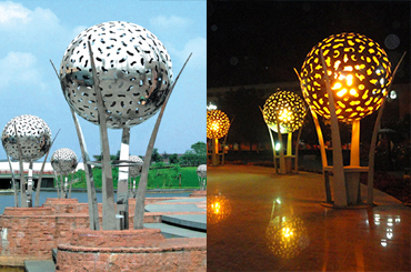 落地式內透光LED球形91香蕉视频污版