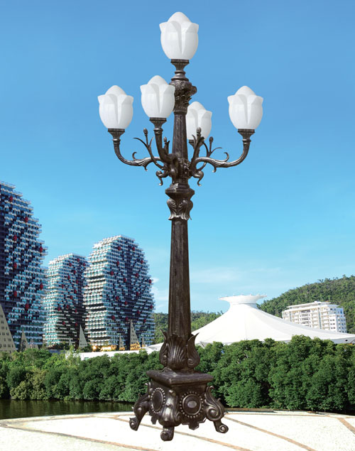 五頭仿古歐式庭院燈QDTYD-BG25001