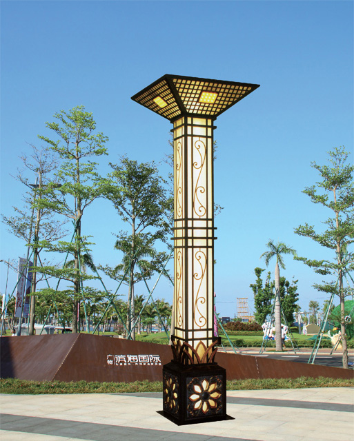 3米-5米蓮花造型廣場91香蕉视频污版柱QDJGD-BG10102