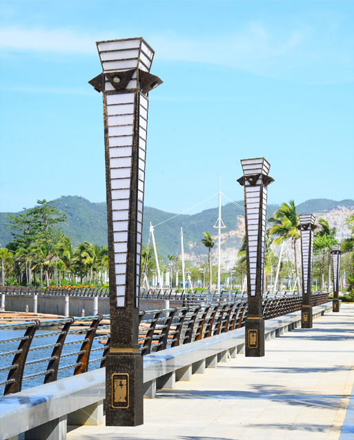 QDJGD-BG10103 3-5米仿古錐形廣場91香蕉视频污版柱圖片