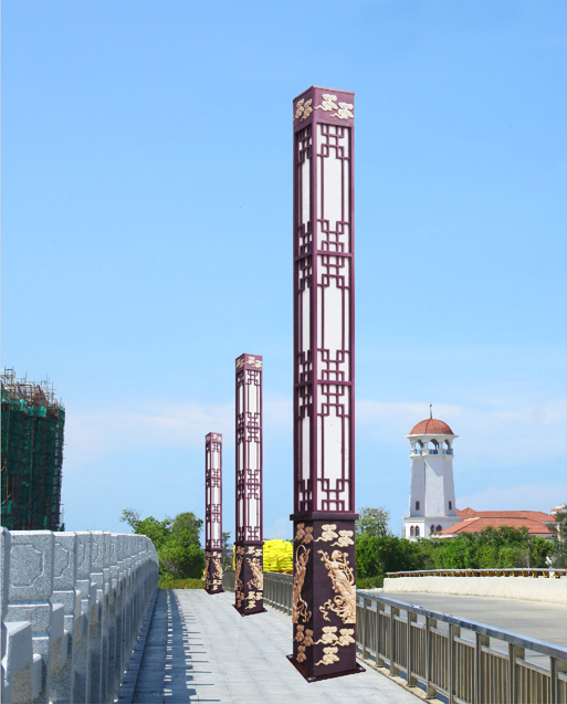 3米-5米古典浮雕祥雲廣場91香蕉视频污版柱圖片