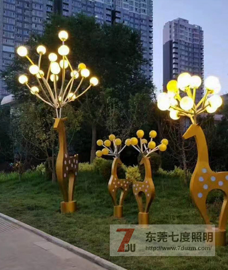 梅花鹿91香蕉视频污版燈安裝現場實拍效果圖