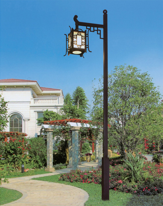 91香蕉下载导航照明單頭方形燈具特色仿古庭院燈圖片