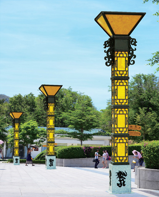 3米-5米廣場龍紋仿雲石立柱91香蕉视频污版圖片