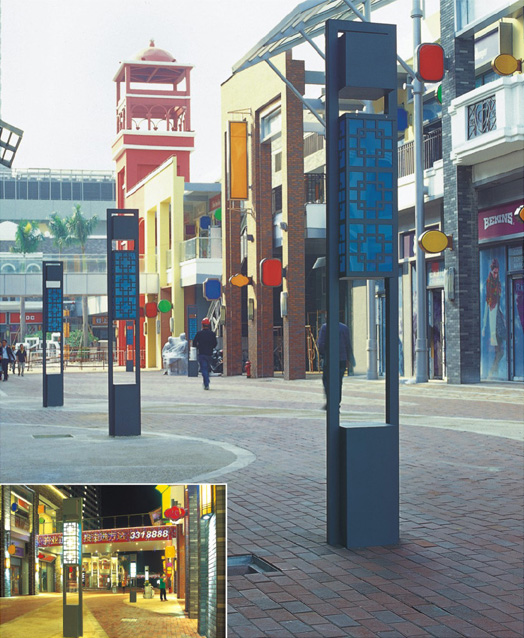 3米-5米商業街道簡約雲石91香蕉视频污版柱圖片