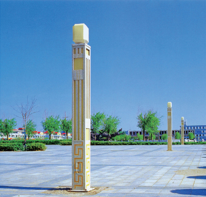 (QDJGD-BG9101)3米-5米仿石材方柱廣場91香蕉视频污版圖片