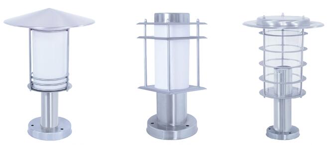 東莞91香蕉下载导航照明-不鏽鋼柱頭燈樣式圖片