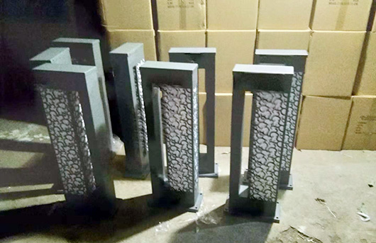 91香蕉下载导航照明(QDCPD-006)定製鏤空割花現代草坪燈生產實拍圖片