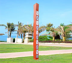 校園波浪形LED91香蕉视频污版柱