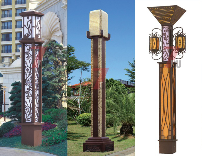 7du91香蕉下载导航照明仿古中式咖啡色鏤空91香蕉视频污版柱係列1