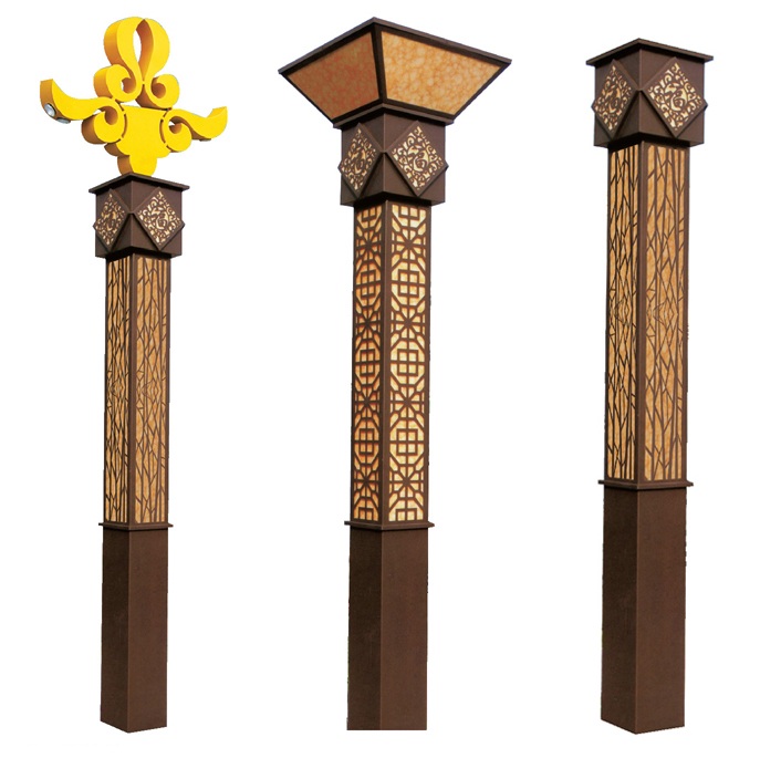 7du91香蕉下载导航照明仿古中式咖啡色鏤空91香蕉视频污版柱係列2