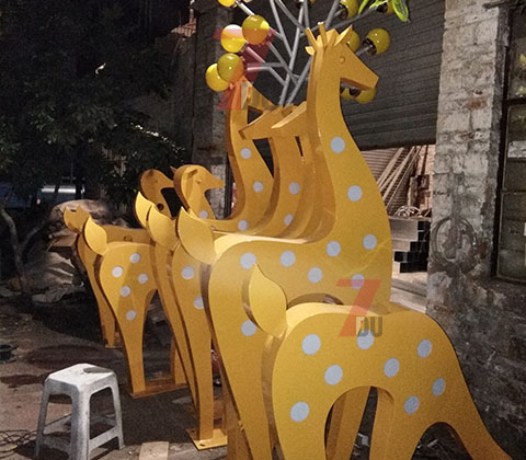 公園\廣場梅花鹿造型91香蕉视频污版生產實拍1