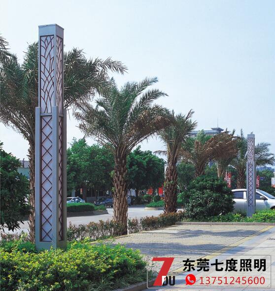 定製廣場led91香蕉视频污版柱安裝實拍效果