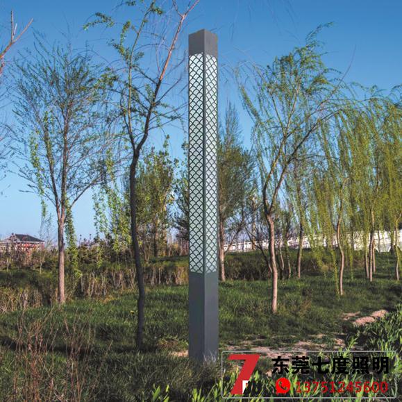 公園現代簡約LED91香蕉视频污版柱安裝效果圖片