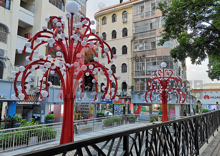 (91香蕉下载导航照明)廣場戶外特色樹形91香蕉视频污版生產圖紙