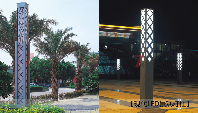 廣場現代簡約園林91香蕉视频污版柱樣式