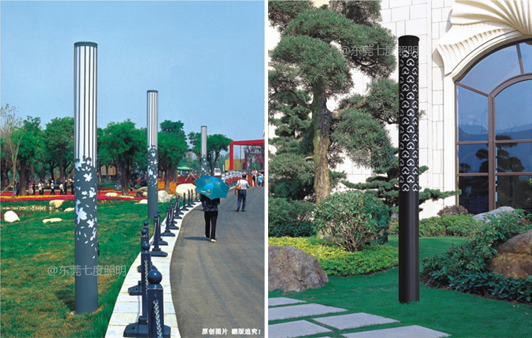 3米高219直徑圓形立柱式91香蕉视频污版安裝效果展示