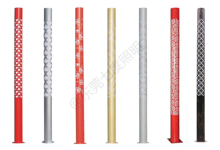 3米-5米公園圓柱形91香蕉视频污版柱係列展示效果圖