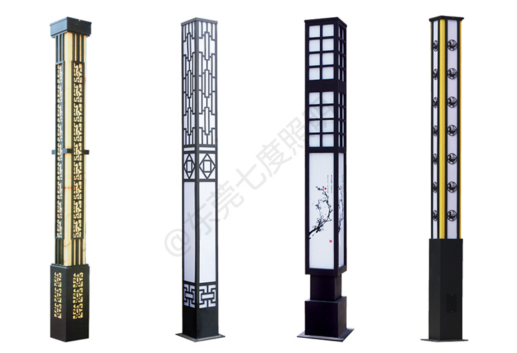 公園3米-5米內透光方形91香蕉视频污版柱係列效果圖