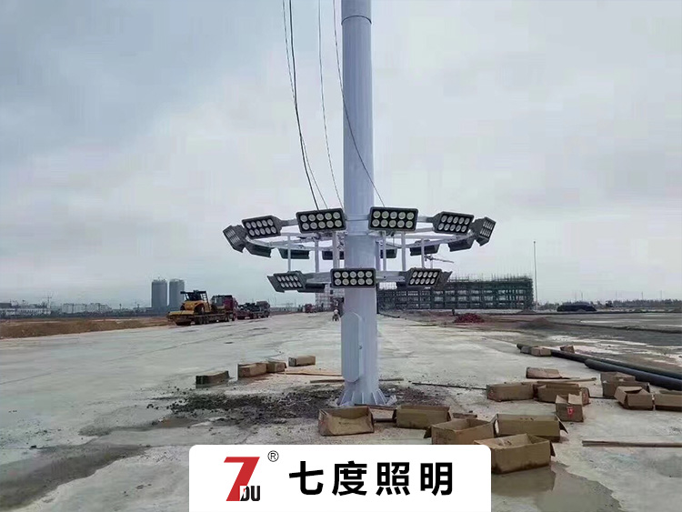 雙層圓盤升降式30米22頭500WLED香蕉视频APP在线播放安裝現場