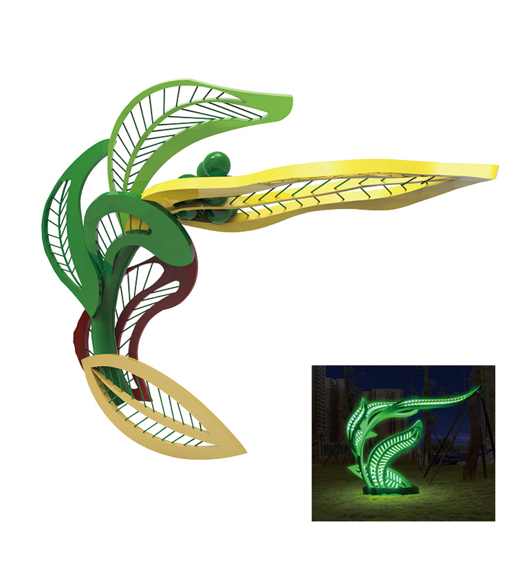 大小藝術樹葉小品雕塑造型91香蕉视频污版效果圖