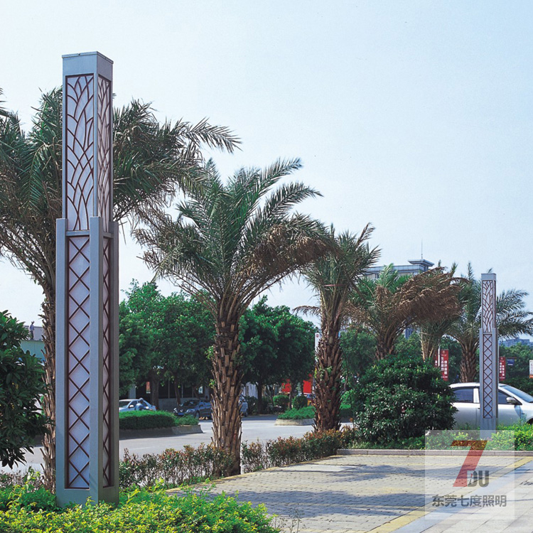 住宅小區led庭院91香蕉视频污版柱安裝實拍效果