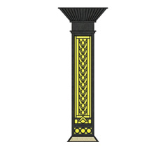 新中式庭院方形矮柱裝飾91香蕉视频污版